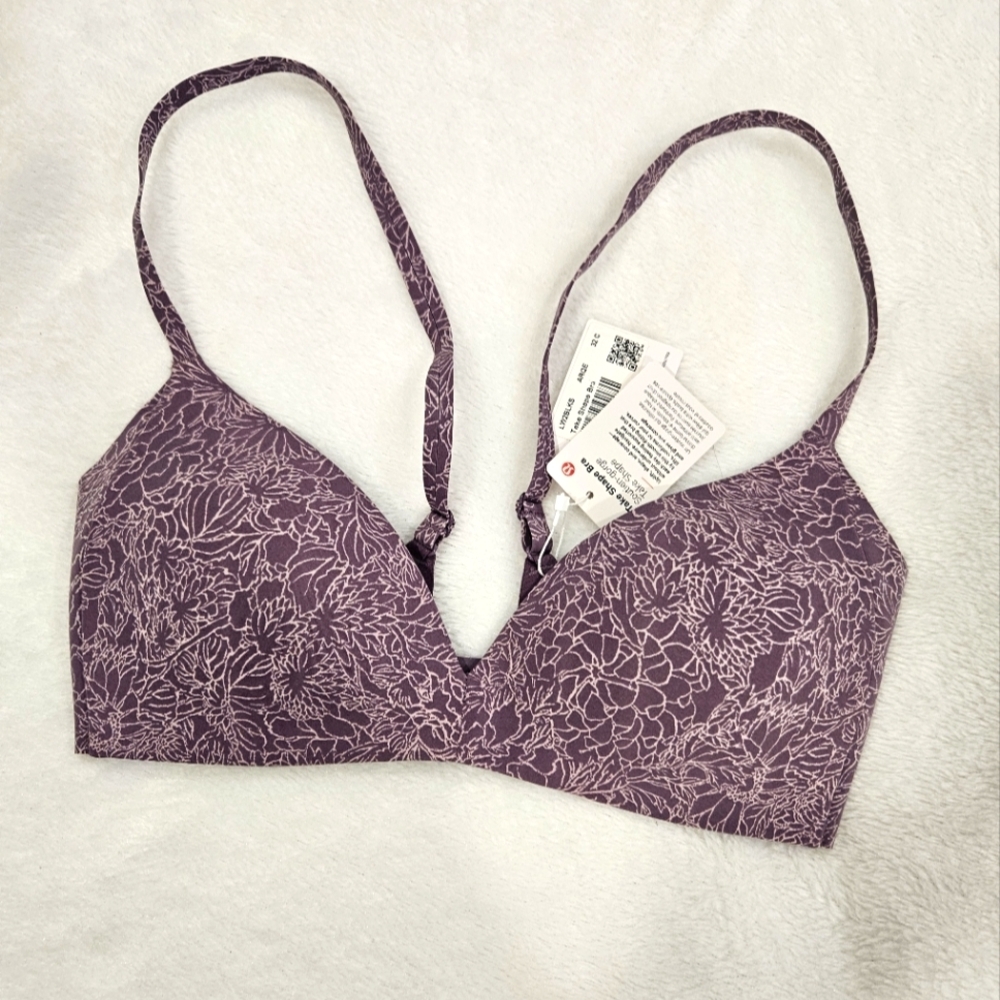 lululemon athletica Purple Floral Bra
